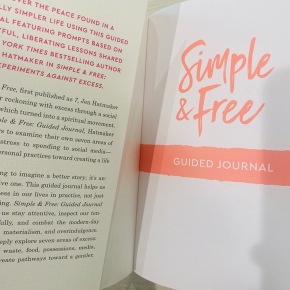 Simple and Free: Guided Journal Book by Jen Hatmaker - Picture 10 of 11